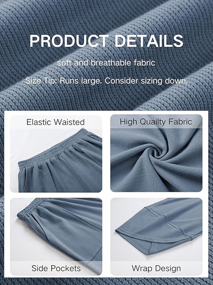 Women's wide-leg casual pants with pockets