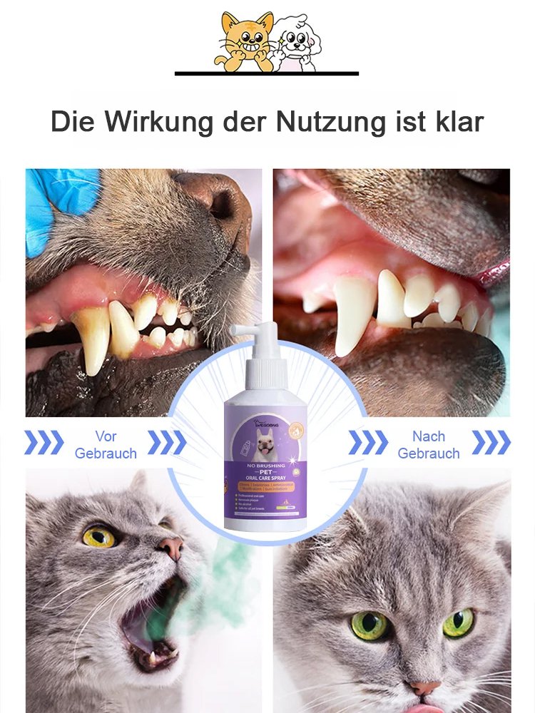 Zahnpflegespray für Hunde und Katzen