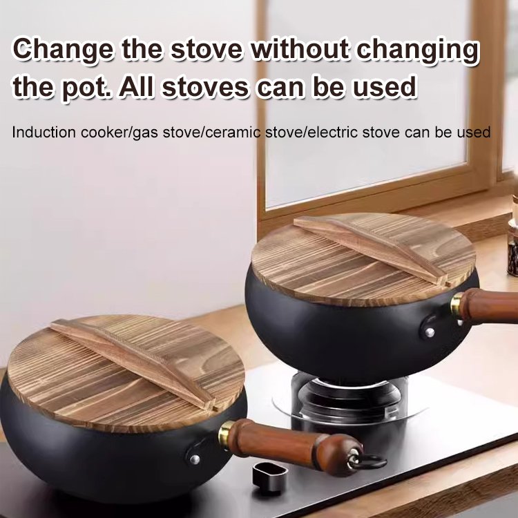 Hand-forged Zhangqiu cast iron pot belly pot