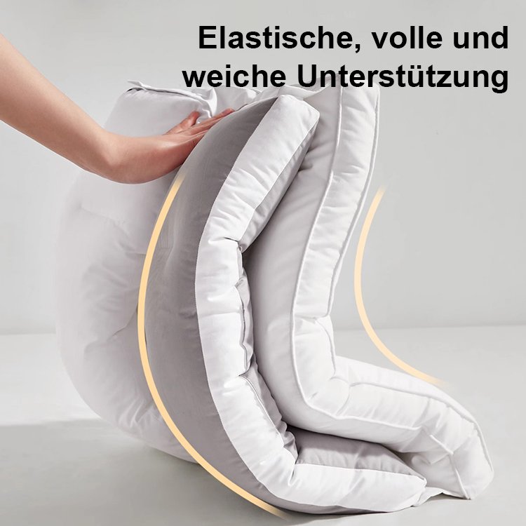 Vollbaumwoll-Nackenstützkissen Pro mit abnehmbaren Doppel-Kissenkern