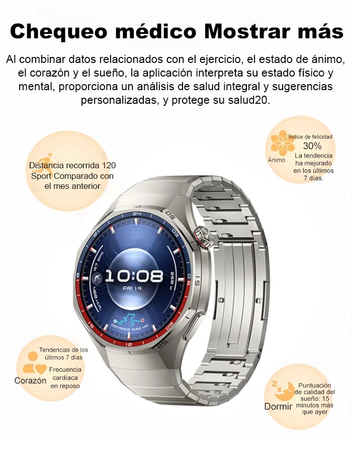 Reloj inteligente con llamadas Bluetooth 