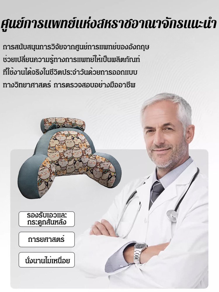 หมอนพิงหลังสไตล์ย้อนยุค