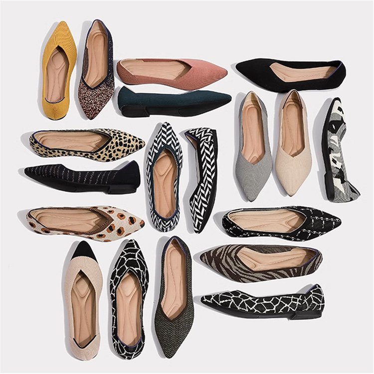 編み込みパンプス