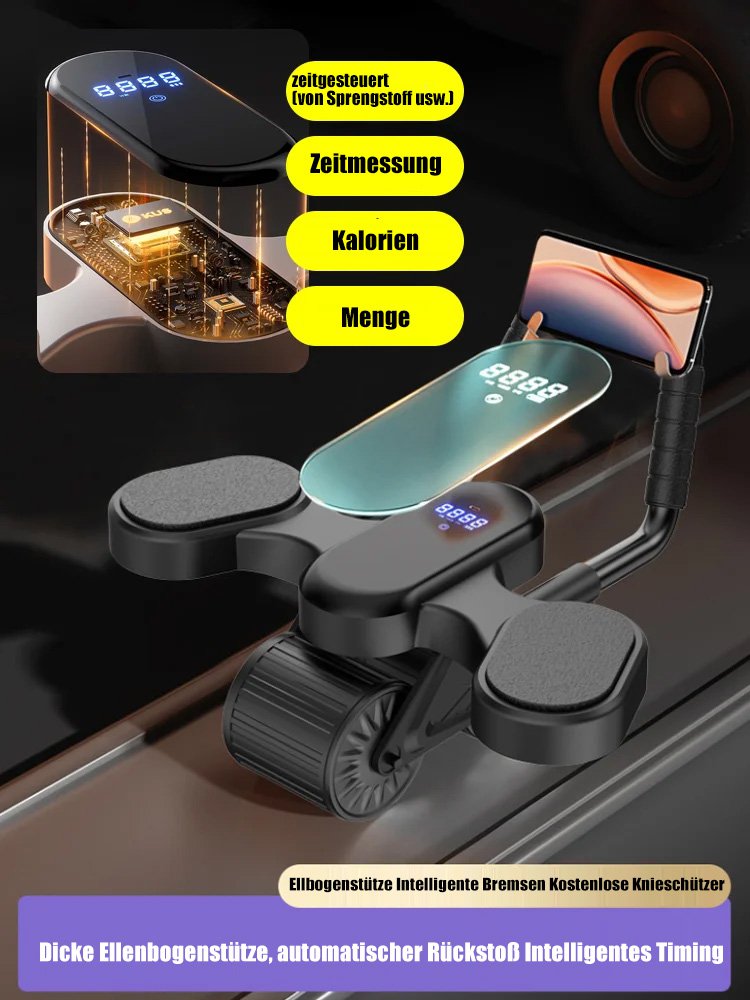 Bauchmuskel-Trainingsrad Ellenbogen-Liegestütz-Curl-Rad