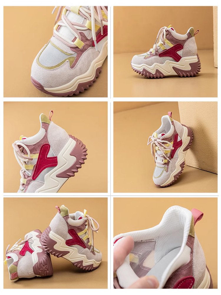 「7cm身長アップ」厚底スニーカー