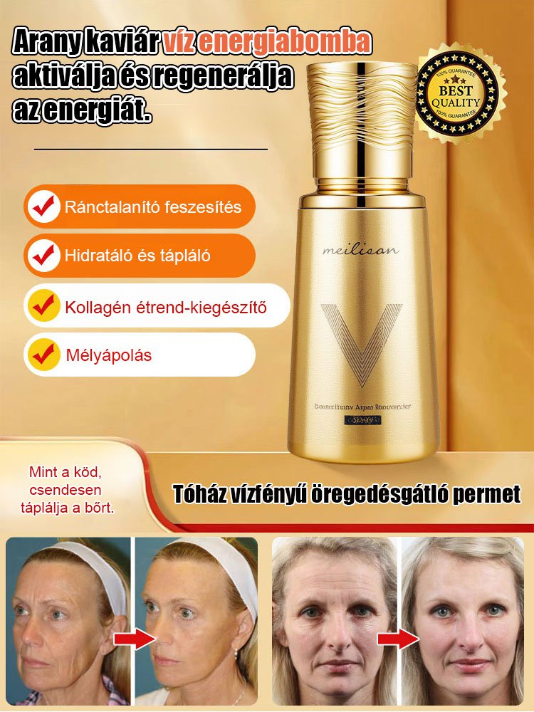 Arany kaviár feszesítő ránctalanító kollagén esszencia víz