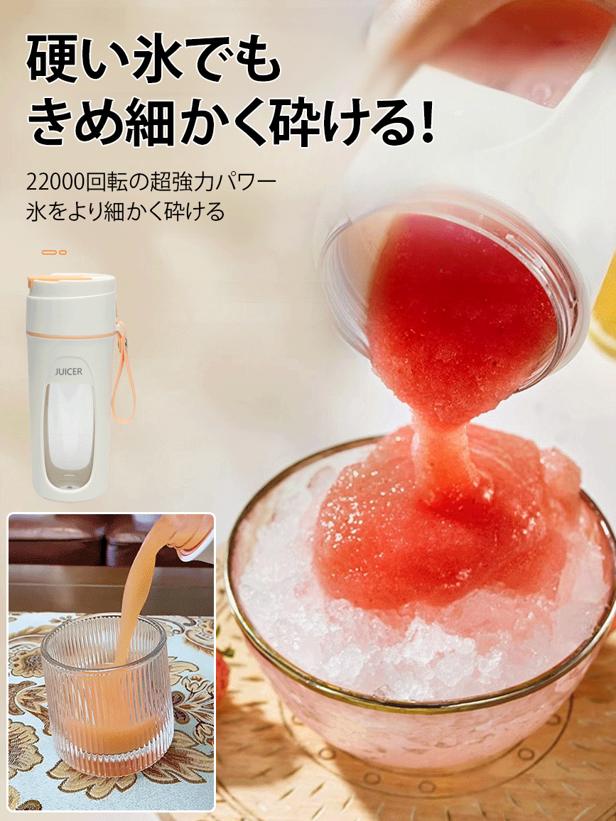 ポータブルコードレスジューサー