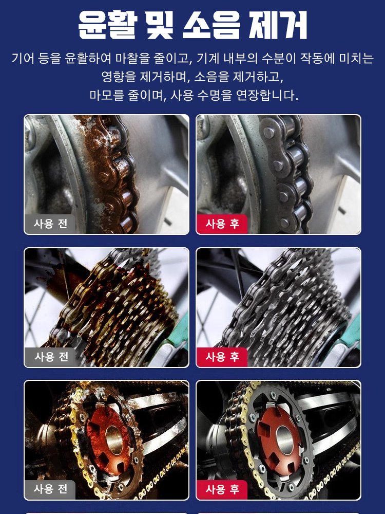 [녹제거+윤활+보호] 녹 제거 및 내마모 금속 윤활제