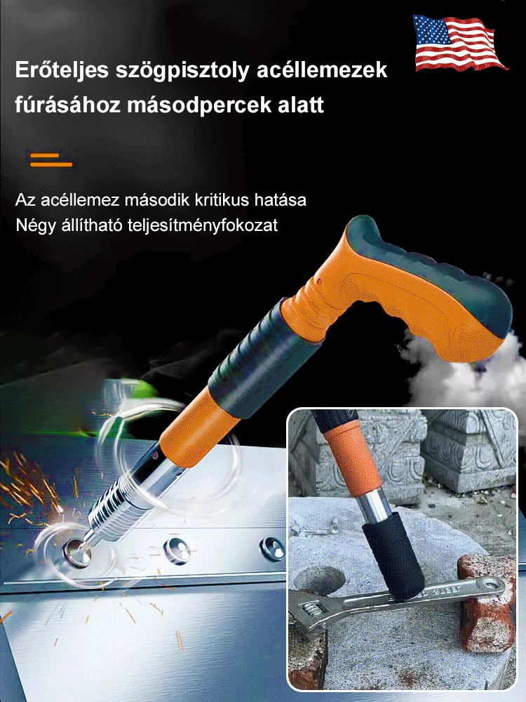 Kézi hangtompítós szögbelövő pisztoly