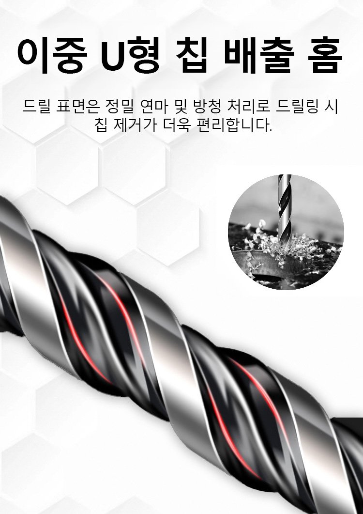 합금 삼각 드릴 비트의 날카로운 절삭면