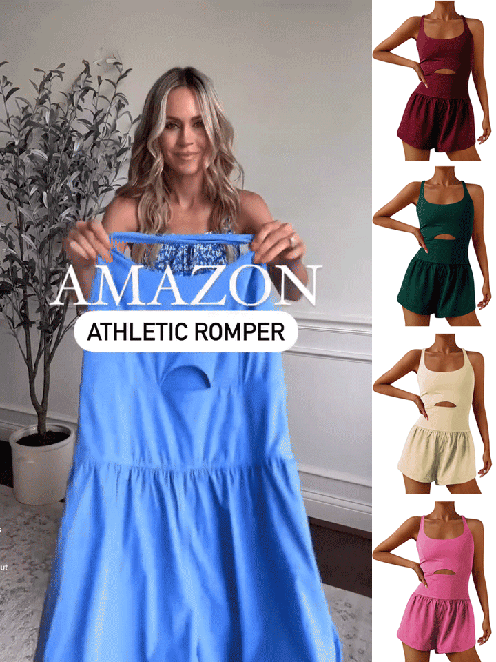 GK - Integrated Beauty Back Double Shoulder Tight jumpsuit