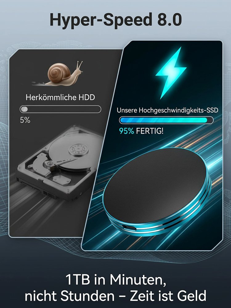 C Magnetisches USB-C Portable SSD mit Anti-Verlust Funktion