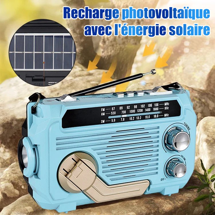 Radio portable avec fonction de charge d'urgence