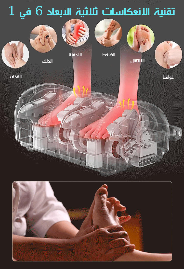 جهاز تدليك القدم متعدد الوظائف بالكمادات الساخنة وأكثر مبيعا في ألمانيا