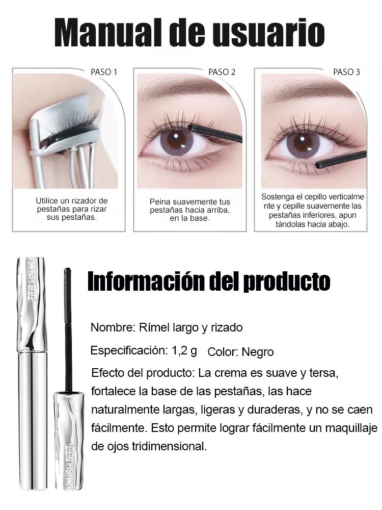 【Vergroot de ogen】Kleine stalen buis mascara