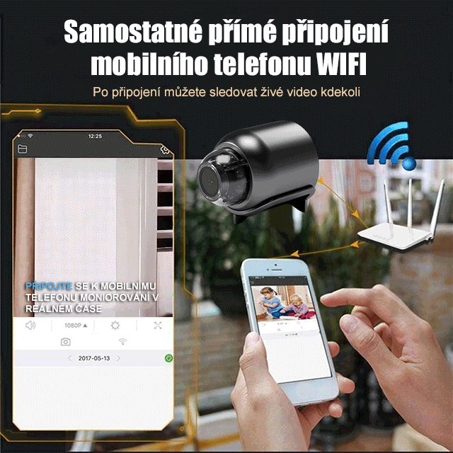 Inteligentní WiFi dálková monitorovací kamera