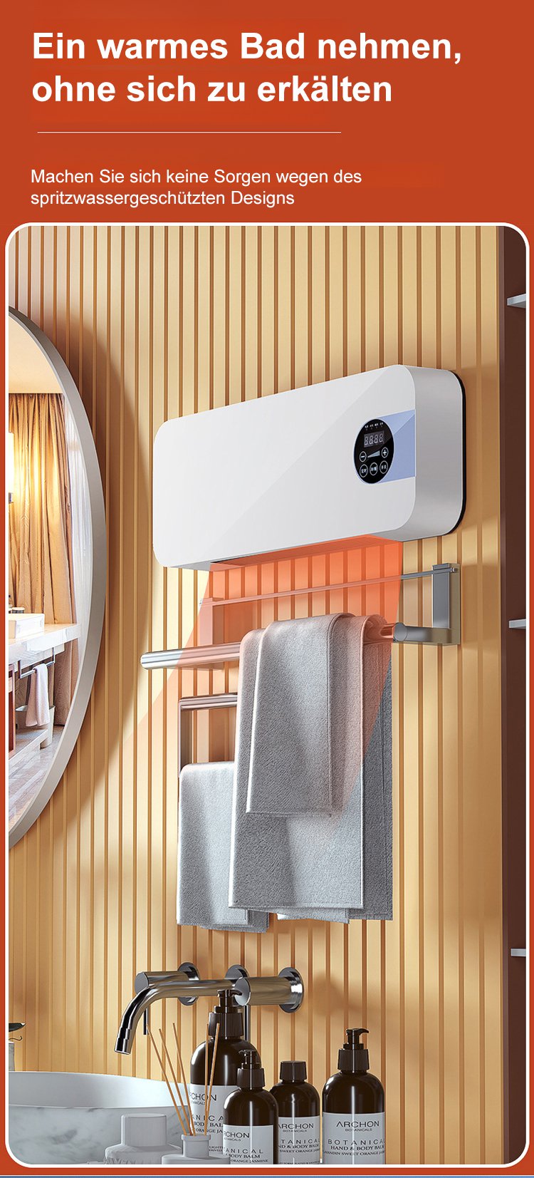 Wandmontierte Warm- und Kaltklimaanlage für Zuhause