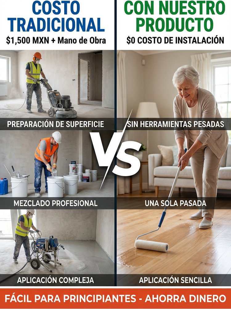 Pintura epoxi autonivelante al aceite para pisos, resistente al desgaste y antideslizante