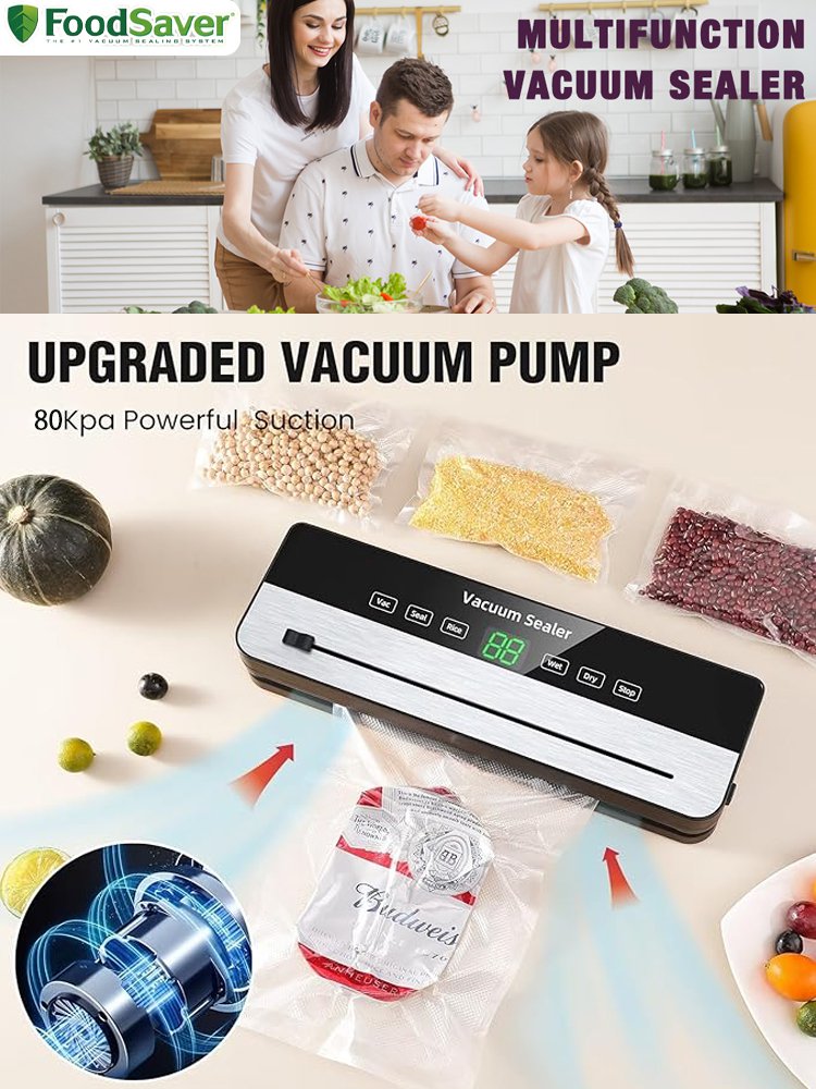 【Three-step operation of vacuum preservation】Household cutter vacuum machine
