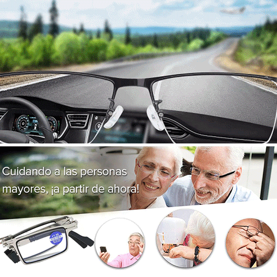 Gafas de lectura plegables ligeras con protección contra la luz azul