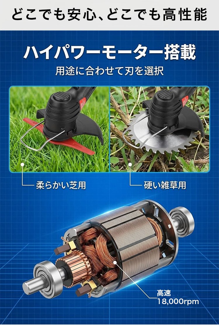USB充電式草刈り機 - detail 21