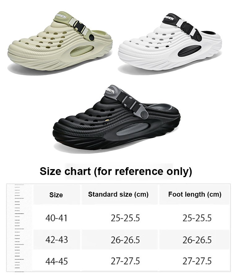 [Increase height by 5cm, support the arch of the foot] Men's two-way hole shoes