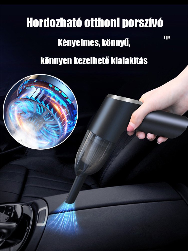 Hordozható vezeték nélküli porszívó eltávolítja 
