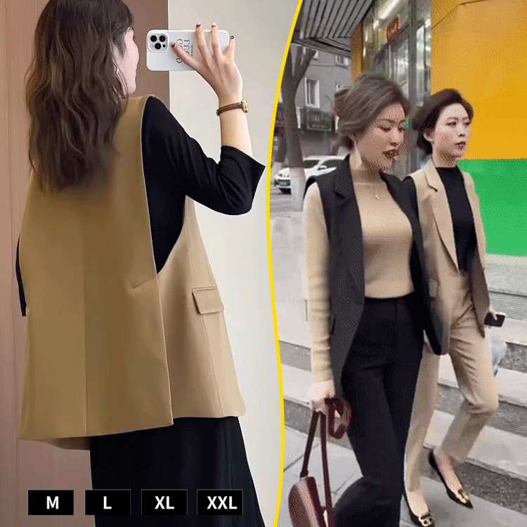  [Goddess Style] Temperament and stylish suit vest