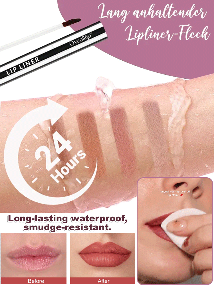 Peel- Off Lip Liner Lipstain Lasts all day