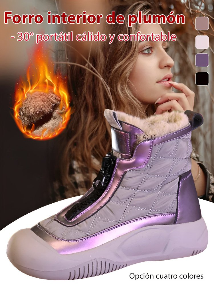 Piel blanda artesanal casual zapatos de Alta Parte mujer
