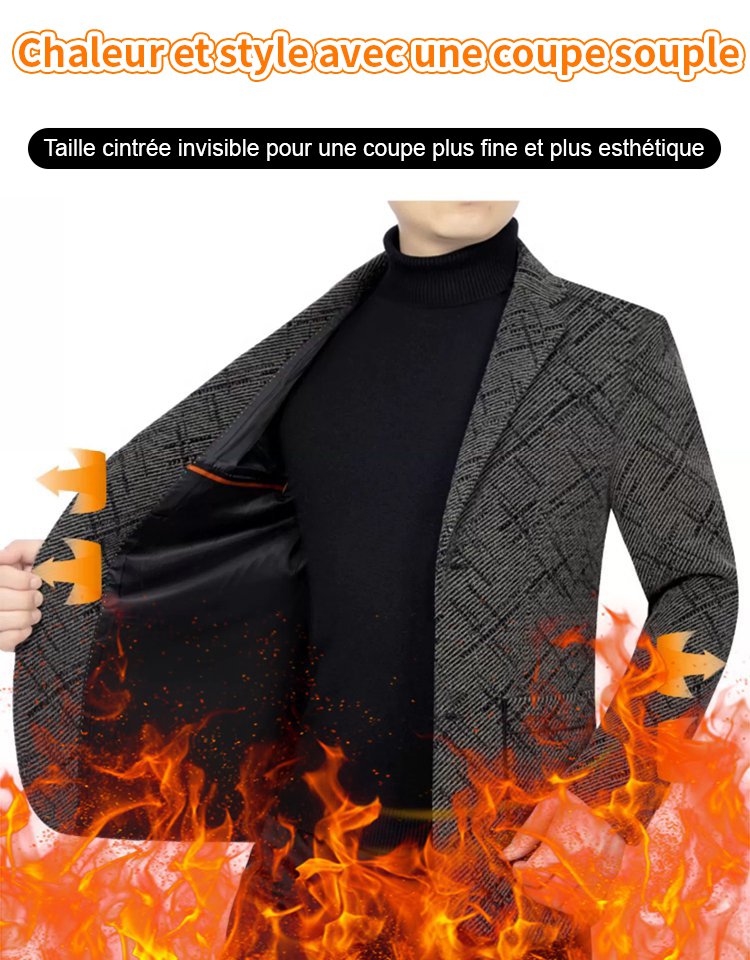 Nouveau automne hiver hommes costume manteau