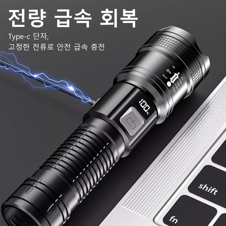 신상 야외순찰 스포트라이트 휴대용 랜턴