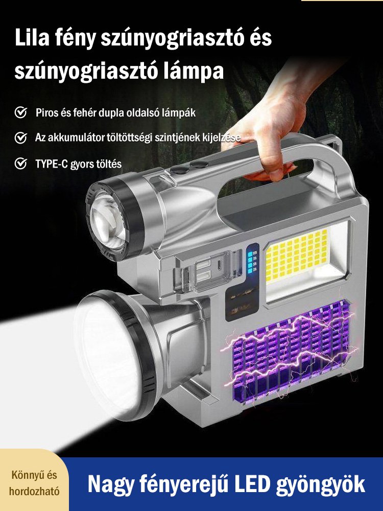 Többfunkciós vészvilágítás szúnyogirtáshoz
