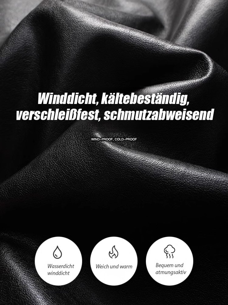 Gepolsterte Lederjacke für Männer [-30 Grad kältebeständig und warm