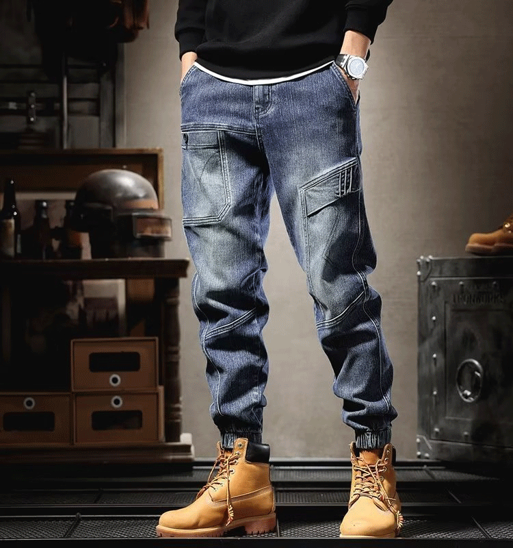 남성 캐주얼 조거 청바지