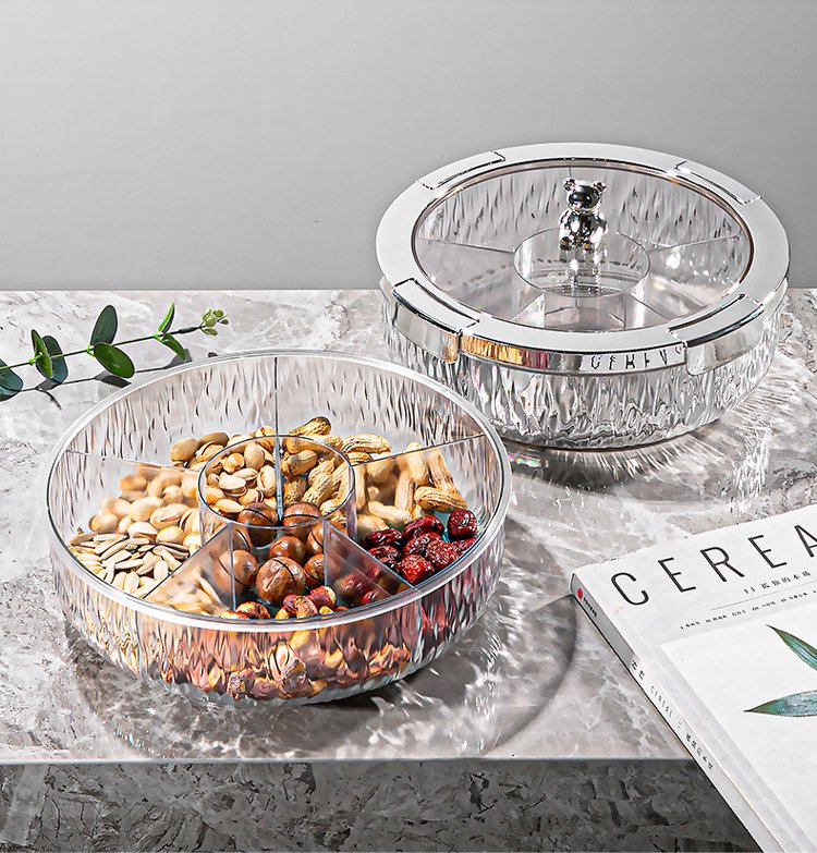 화장품 수납용 밀폐 회전 수납함 사용 예시