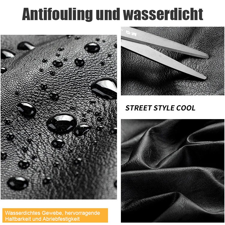 Vintage Revers Lederjacke Männer