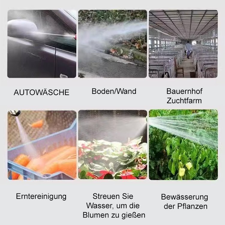 Home Tragbare, wiederaufladbare Hochdruck-Autowaschanlage