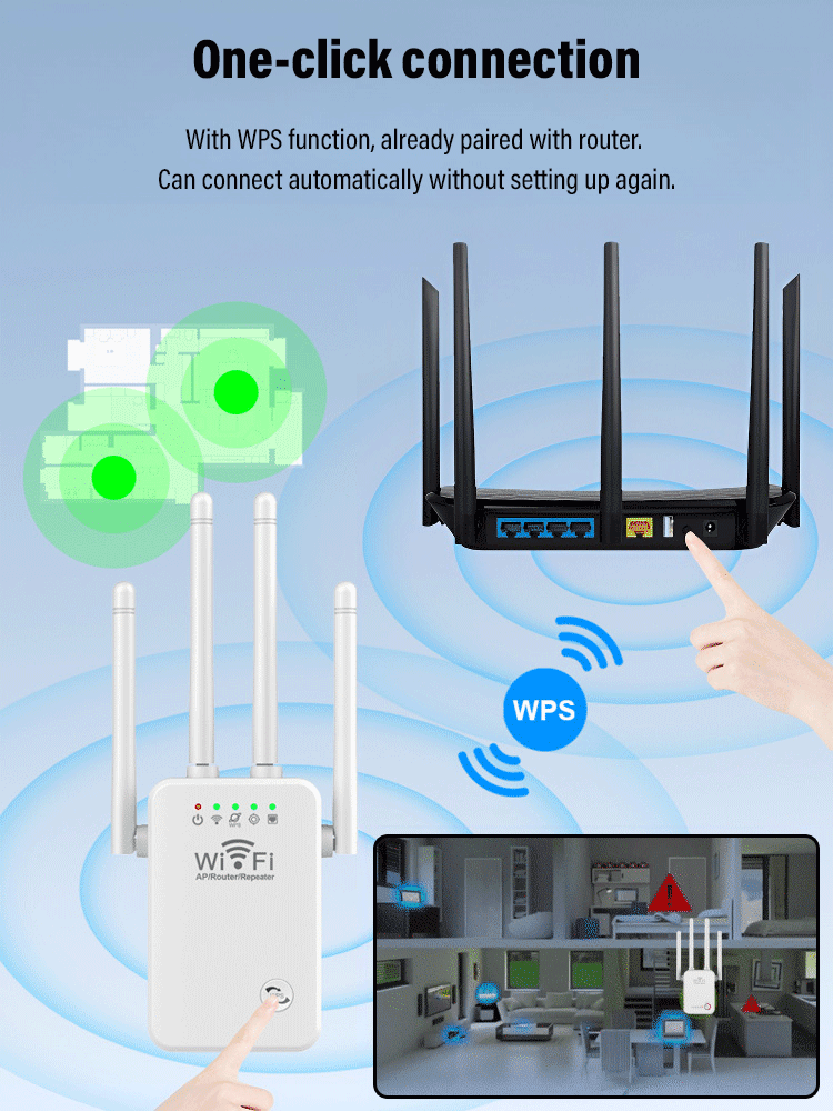 4-antenna wifi signal amplifier