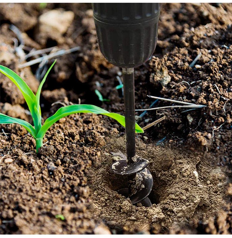 Vielseitig einsetzbarer Schneckenbohrer im Gartenbau