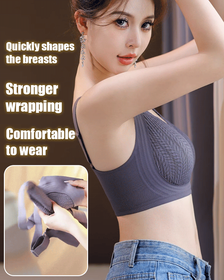 Anti-gravity lifting seamless bra