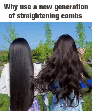 (Ionic Hair Straightener) Dual-Use Curling and Straightening Iron