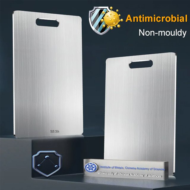 【Never Mold】Stainless Steel Cutting Board