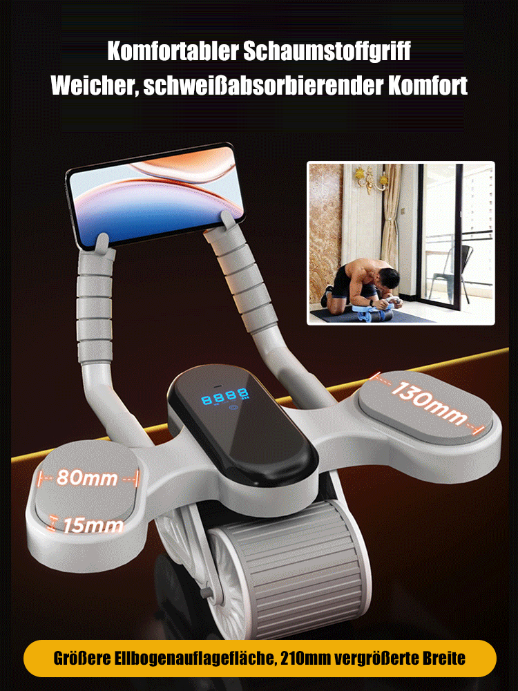 Bauchmuskel-Trainingsrad Ellenbogen-Liegestütz-Curl-Rad