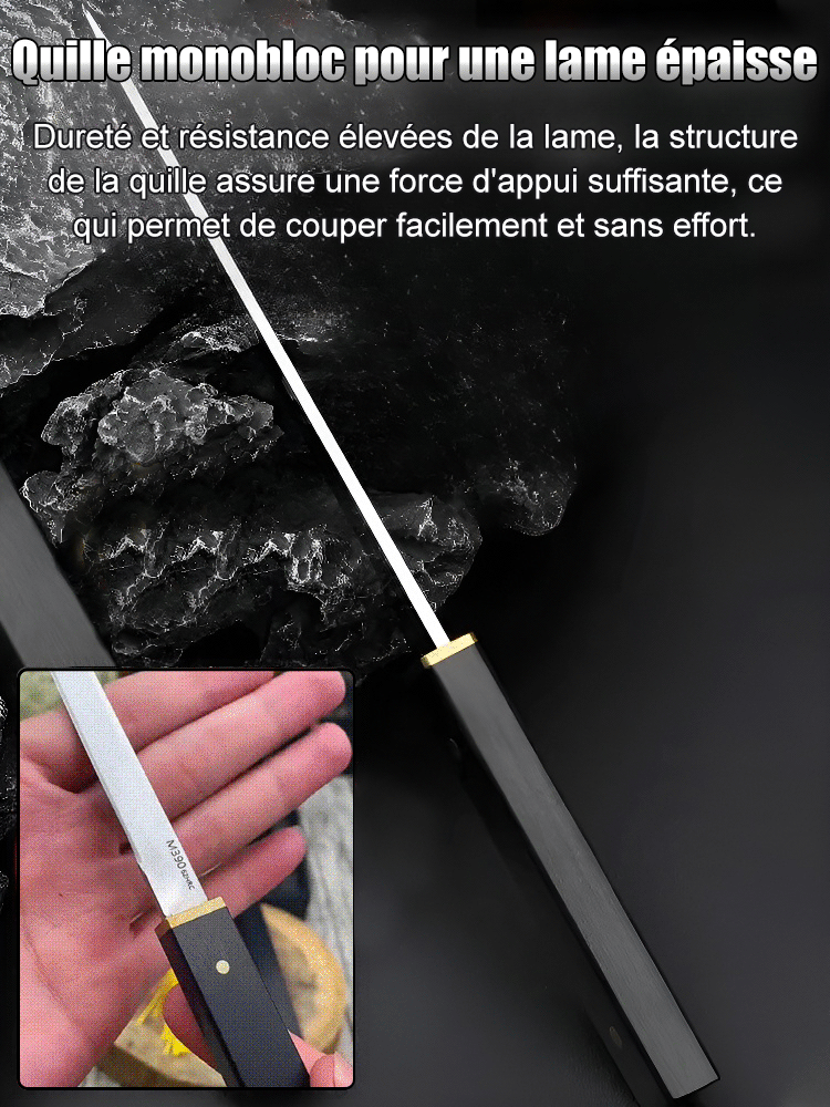 Couteau à fruits multifonctionnel en ébène