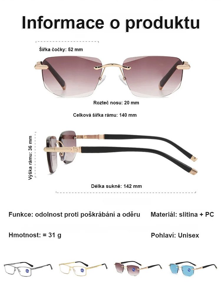 Chytré brýle s proměnlivým zoomem pro presbyopii