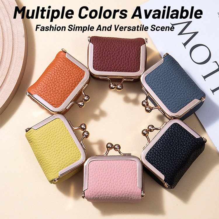 Genuine Leather Small Diamond Ring Jewelry Coin Purse