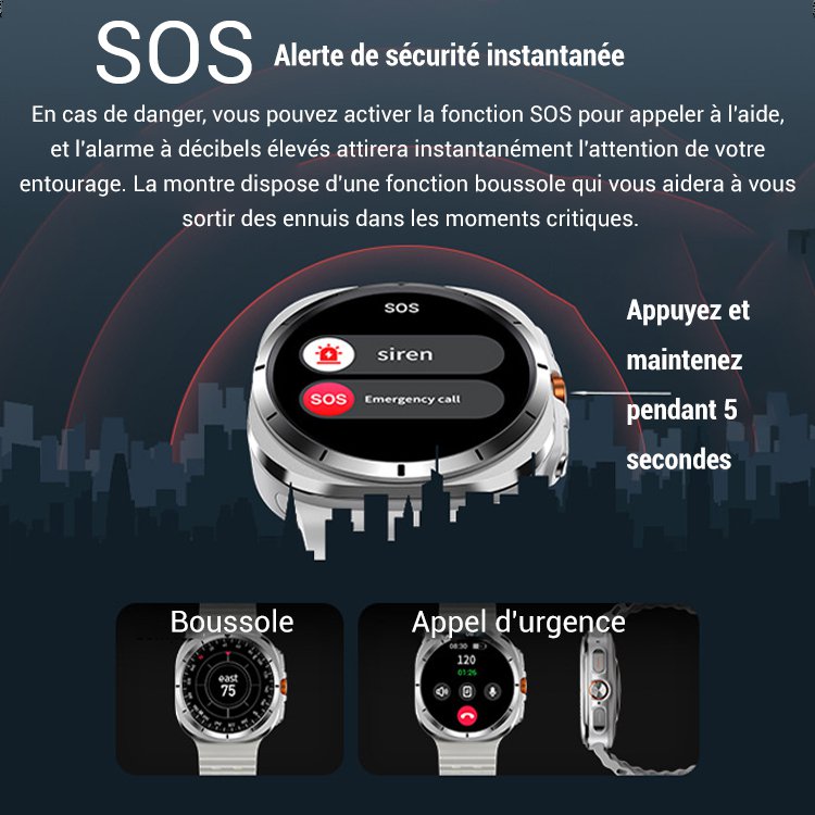 Nouvelle smartwatch avec appel bluetooth