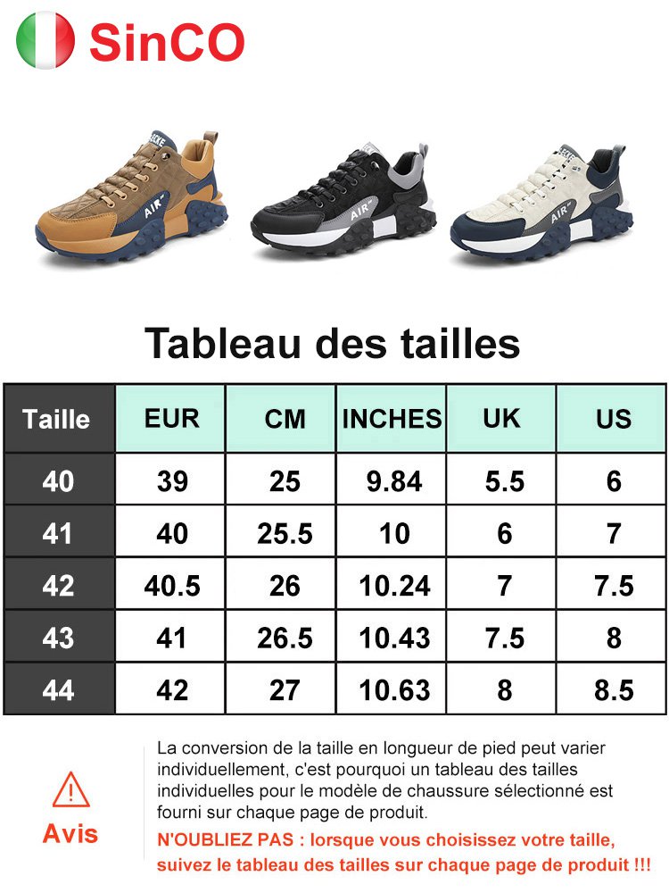 Chaussures antidérapantes surélevées