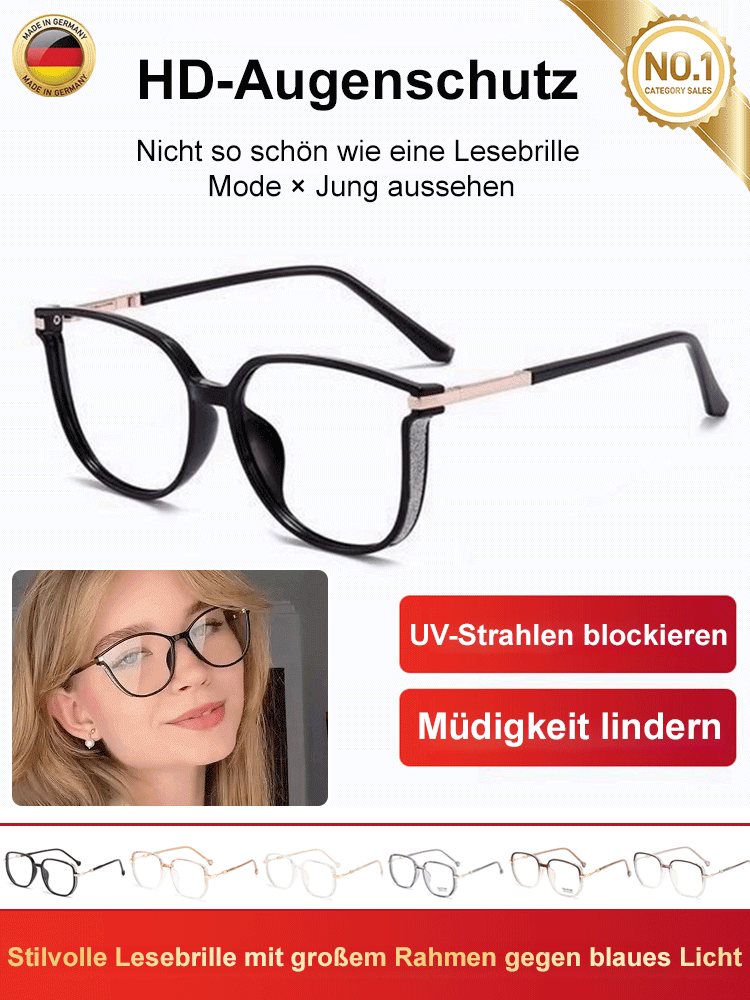 Mode Netz rot großen Rahmen Anti-Blaulicht Presbyopie Brille